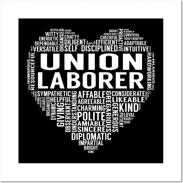 Union Laborer Heart Wall Art by LotusTee